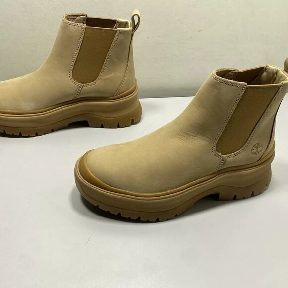 NEW TIMBERLAND  Roxie Lane Chelsea Boots Size 9M Ankle Pull-On Comfort Beige - Picture 5 of 6